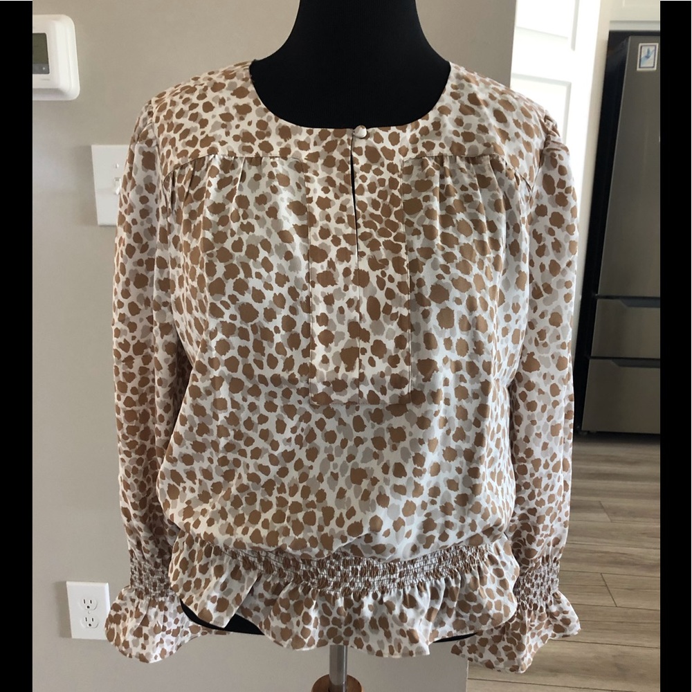 Leopard Print Ann Taylor Blouse